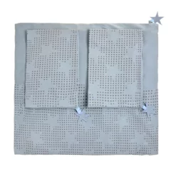 Parure De Lit Etoiles 220x240 - Bleu Clair