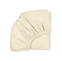 Drap Housse Pour Lit Bébé Kimi 120 X 66 - Milk