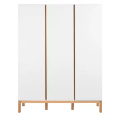 Armoire 3 Portes Indigo - Blanc