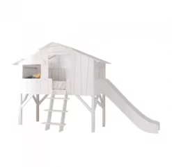 Lit Cabane Avec Toboggan - Blanc -Doublures De Lit Soldes 2024 lit cabane avec toboggan blanc mathy by bols 3 1264x1234