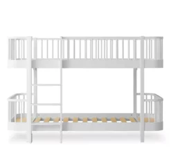 Lit Superposé Wood Original Bas - Blanc